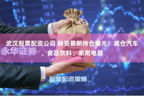 武汉股票配资公司 融资最新持仓曝光!减仓汽车、食品饮料、家用电器