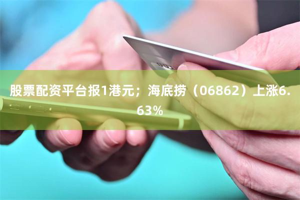 股票配资平台报1港元；海底捞（06862）上涨6.63%