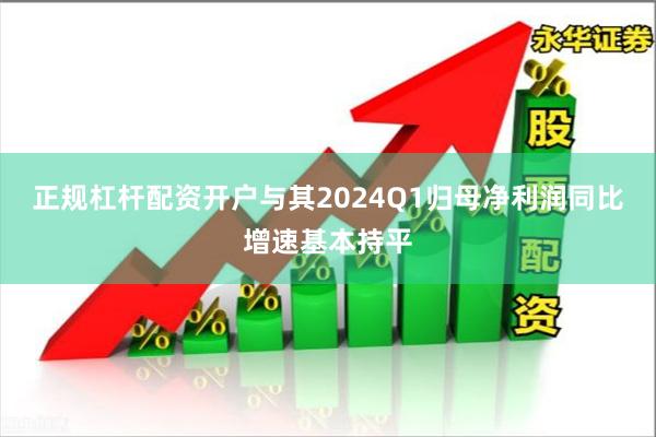 正规杠杆配资开户与其2024Q1归母净利润同比增速基本持平