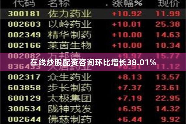 在线炒股配资咨询环比增长38.01%